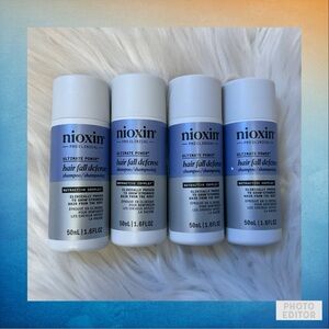 Nioxin Ultimate Power Hair Fall Defense Shampoo - New x4 Travel Size
